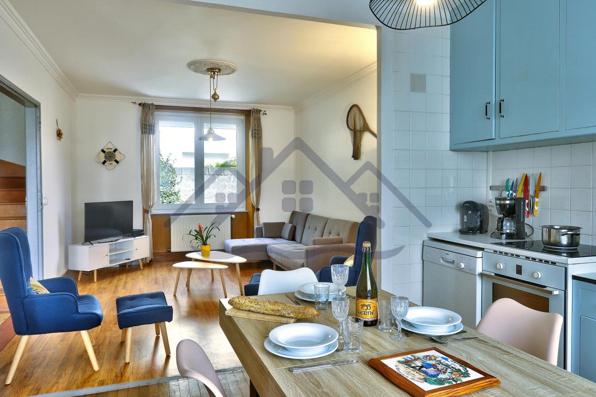 Localise - M8 - Ty Geoland - Maison A Deux Pas Du Centre Avec Jardin Au Guilvinec - Wifi Inclus - Animaux Bienvenus- Linge De Lit Inclus ภายนอก รูปภาพ